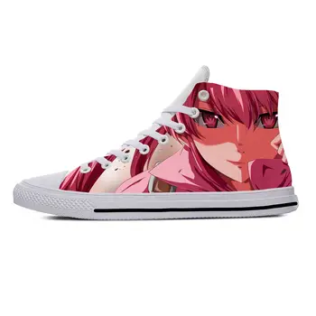 Japoneze, Anime, Manga, Desene animate Akame Ga Kill Mea Casual Pânză Pantofi de Înaltă Top Respirabil Usoare de Imprimare 3D Bărbați Femei Adidași