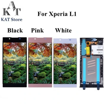 KAT, Ecran LCD de Înlocuire Pentru Sony Xperia L1 G3312 G3311 G3313 Ecran Tactil LCD de Asamblare Cu Cadru de piese de Schimb de Înlocuire Imagine 0