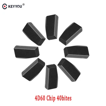 KEYYOU 4D60 Transponder Chip ID60 4D60 40Bit Pentru Ford Fiesta Focus Mondeo Ka Gol Cemamic de Carbon de la Distanță Auto Cheie Auto cu Cip