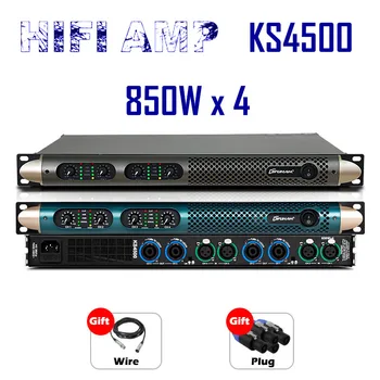 KS4500 Grad Profesional Clasa D Putere Pură Amplificator Home Theater KTV Mare AMPLIFICATOR de Putere 850W 4 Ro 2 Canal Opțional 220V Imagine 0