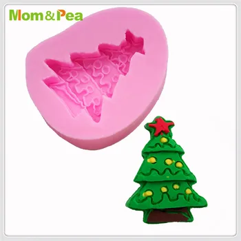Mama&Mazare MPA1758 Decorare Pom de Crăciun Mucegai Silicon Pasta de Zahar 3D Fondant Cake Decoration Imagine 0