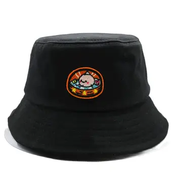 Mare Chifle Broderie de Bumbac Pălărie Găleată Pălărie Pescar Călătorie în aer liber Pălărie de Soare Capac Pălării pentru Bărbați și Femei 24
