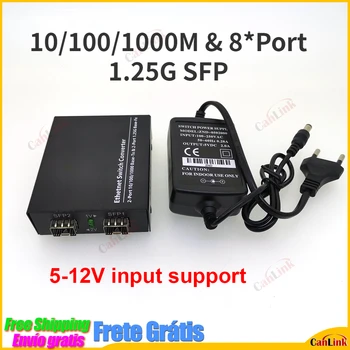 Marvell Cip 2*1.25 G SFP Gigabit Ethernet Fiber Optic Media Converter și 2*Port RJ45 10/100/1000M & 8*Port 1.25 G SFP