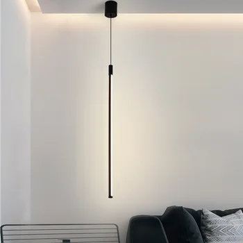 Minimalist Linie Pandantiv Lampă cu LED-uri Moderne Lumini Pandantiv Hanglamp pentru Camera de zi Dormitor Corpuri de iluminat Geometrie Lampa Decor Acasă