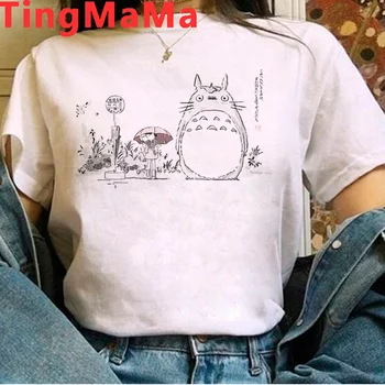 Miyazaki Hayao Studio Ghibli Totoro Spirited Away Ponyo on the Cliff t-shirt femei ulzzang tricou vintage tumblr Imagine 0
