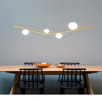 Modern, simplu glob de cristal lampă, aur lampă, Nordic iluminat interior, bar și restaurant Imagine 0
