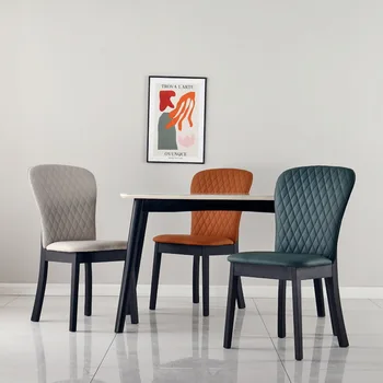 Moderne de agrement simple de uz casnic designer fotoliu Nordic hotel cafenea restaurant din lemn masiv mobilier scaun de luat masa Imagine 0