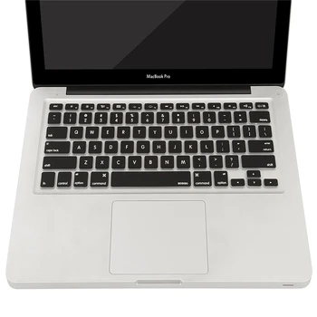 MOSISO UE/SUA Silicon rezistent la apa Keyboard Cover Black pentru Apple Pentru Macbook Air 11/Retina 12/Aer 13 15/Pro 13 15/Retina 13 15