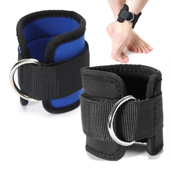 Multi-accesorii cablu glezna cu D-inel coapsei scripete, sprijin pentru glezna protecția sport bandaj elastic glezna suport curea
