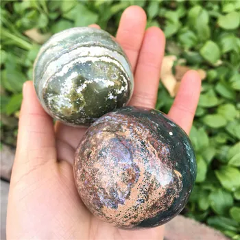 naturale de cuarț ocean jasper minge sferică de vindecare de cristal pentru feng shui