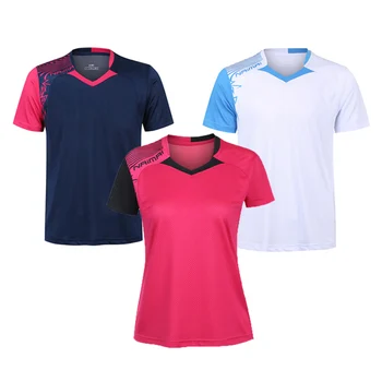Noi Badminton tricouri Barbati ,care Rulează tricou de Tenis tricouri de sex Masculin ,tenis de Masă, tricou ,iute uscat Fitness sport de formare jersey 5062AB
