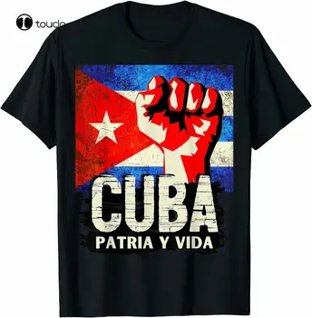 Noi Cuba, Patria Y Vida Tricou Tricou Bumbac Tricou Personalizat Aldult Teen Unisex Digital De Imprimare Tee Cămașă De Moda Amuzante Noi Imagine 0
