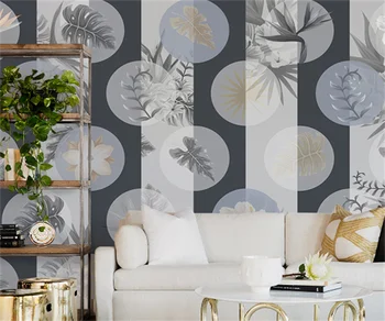 Nordic minimalist abstract planta tropicala tapet interior fundal pictura pe perete profesionale personalizate, autocolante de perete