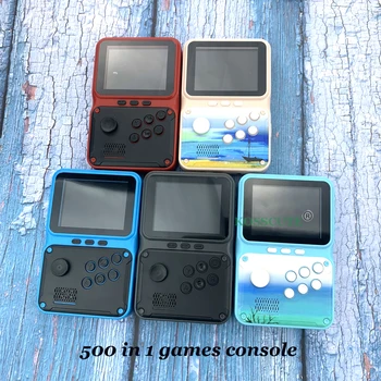 NOUL 500 ÎN 1 Retro Joc Video Consola de jocuri Portabile Portabile de Buzunar, Consola de jocuri Mini Player Portabil pentru Copii Player Cadou