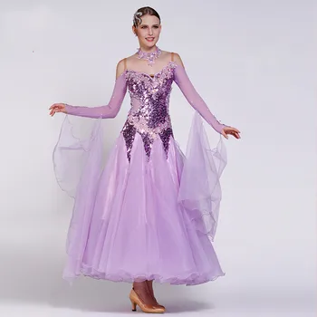 Noul standard Național de dans modern îmbrăcăminte mare pendul rochie de practică îmbrăcăminte de dans Vals-B10207