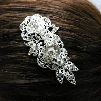 Nunta Mireasa Cristal Hairpin Moda Floare de Păr Diamante Pieptene Părul Clip Femei Fata Accesorii Bijuterii en-Gros pentru Femei