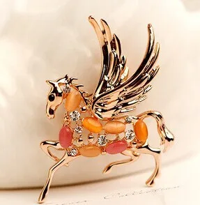 Opal cal/opala cavalo/brosa-coreean de lux bijuterii elegant sacou accesorii en-gros/brose boda/broșă/femininos/cadou