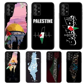 Palestina Harta arabă Caz de Telefon Coca Pentru Samsung Galaxy A70 A50 A51 A71 A52 A40 A30 A31 A90 A20E 5G a20s Negru Coajă Mobil de Arta Co Imagine 0