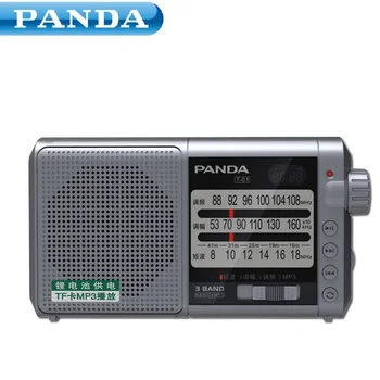 PANDA T-01 Indicatorul FM unde Scurte TF Card Baterie de Litiu de Încărcare Radio Portabil