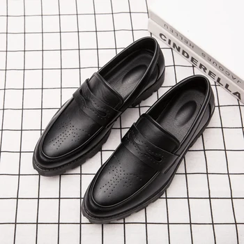 Pantofi pentru bărbați 2020 toamna și iarna clasic de brand de înaltă calitate confortabil gros-talpa non-alunecare, rezistent la uzura pantofi de piele