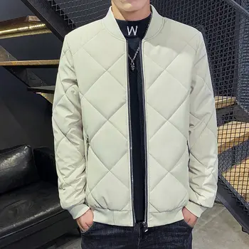 Qiu dong sezonul cultiva moralitatea oameni cu haina de catifea sacou zăbrele bumbac căptușit haine de sex masculin joker model de trend