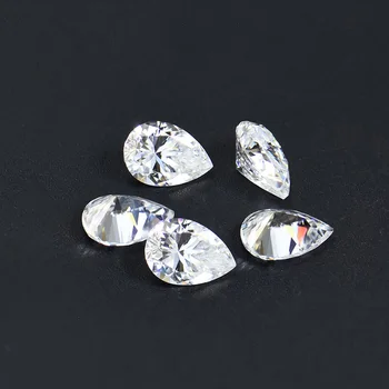 Real 0.1-5CT D VVS1 Culoare Pere Tăiat Moissanite diamante Certificate Gra Moissanite Diamant Șirag de mărgele Trece Tester pentru Bijuterii Diy