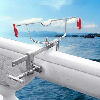 Reglabil Pod Barca Tija Suportului Picătură de Apă Roată în Formă de U Tija Suportului de Metal Pol de Pescuit Titularul Instrument de Pescuit Aborda XA645G Imagine 0