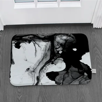 Retro de mână-pictat apus de soare preș bucatarie dormitor non-alunecare de decor desene animate etaj preș super moale flanel covor Imagine 0