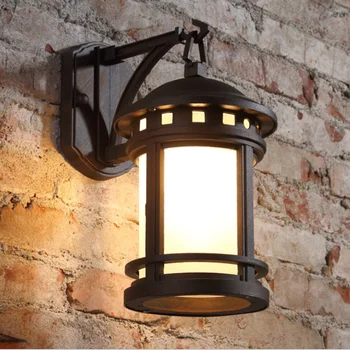 Retro Lampă de Perete Pentru Magazin Stradal Decor Stil Loft Metal în aer liber LED Lumina de Perete 85 - 265V în aer liber Corpuri de bronz lampa E27