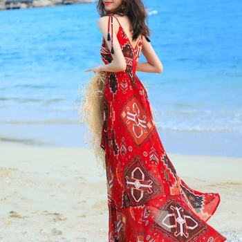 Rochie de vara Femei de Moda Zână Rochie de Vacanță Rochie de Plaja Talie Mare Boho Rochii pentru Femei Vestidos Elegantes Para Mujer Zm235