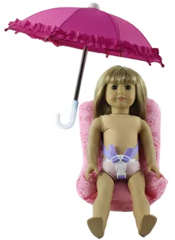 Roz & Mov Perna se Potrivesc pentru 18 inch American Doll sau altele 43-46 cm Papusa