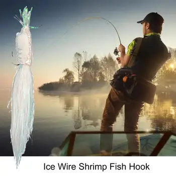 Simfonia Zbura Cârlig Luminoase de Culoare Atrage Micro Momeala Ușor de Utilizat Pescuit Utile Gheață Mărunțită Creveți Pește Cârlig