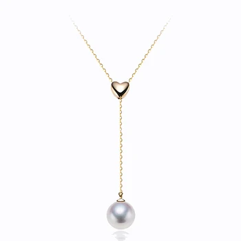 Sinya Drăguț Multifunctional perla Pandantiv 18k Au750 colier de aur pentru femei fete iubitor de uzura lungime reglabila