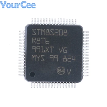 STM8S208R8T6 LQFP-64 24MHz 64KB de Memorie Flash Microcontroler de 8-biți MCU EEPROM Micro Controler IC STM8S LQFP64
