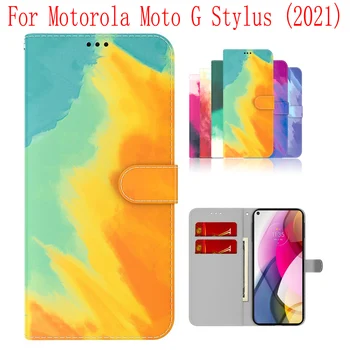 Sunjolly Caz pentru Motorola Moto G Stylus 2021 Portofel Stand Flip PU Caz Telefon Acopere coque capa Acoperi Caz Imagine 0