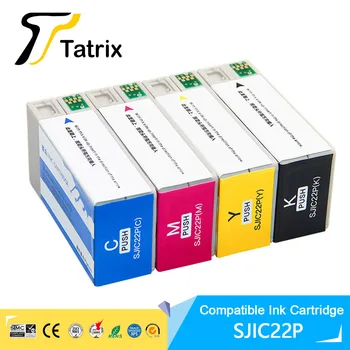 Tatrix SJIC22P compatibil cartuș de cerneală cu cerneală pigment pentru epson SJIC22P pentru Epson TM-C3500 pentru Epson ColorWorks C3500 Serie