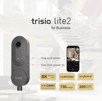 Trisio Lite 2 360 Camera - Proiectat pentru Agenții Imobiliare și Fotografi Ușor pentru a Captura Panoramice 360 8K 32MP HD VR Imagini