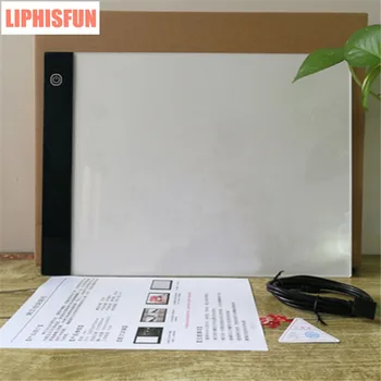 Ultra Subțire A4 LED Touch Lumina Bord Tableta Pad cu USB Diamant Pictura cruciulițe Trei nivele de Reglaj