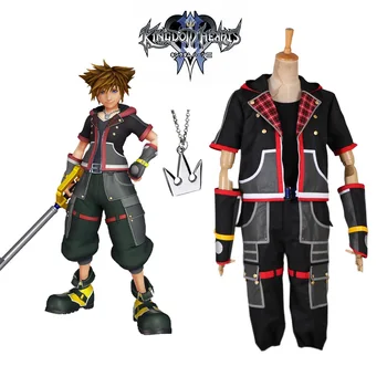 Unisex Joc Anime Cosplay Kingdom Hearts 3 Sora Uniformă Costume Cosplay, Costume Seturi Imagine 0