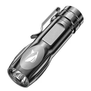 USB Reîncărcabilă Mini LED lumina Reflectoarelor Timp Arunca Compact EDC Lanterna LED-uri cu 14500 Baterie