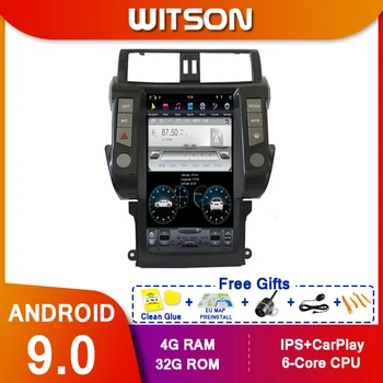 WITSON Android 9.0 ecran vertical radio Auto tesla NAVIGATIE GPS Radio player pentru TOYOYA PRADO 2010 - 2017 versiunea plus