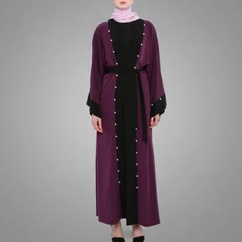 Women ' s Wear Musulman Abaya Liber Maneca Lunga Culoare Solidă Dubai Turk Modeful Islamic Abaya Rochie Eleganta Rochie Caftan