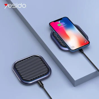 yesido 15W Qi Wireless Charging Pad Rapidă de Inducție Wirless Încărcător Rapid Încărcător Wireless Pentru iPhone 11 12 Pro Max Huawei, Xiaomi