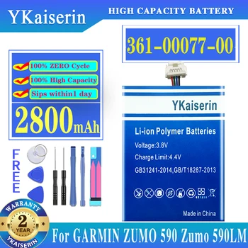 YKaiserin 2800mAh 3610007700 Baterie Pentru Garmin 361-00077-00 361 00077 10 ZUMO590 595 590LM Baterii + Liber Tloos