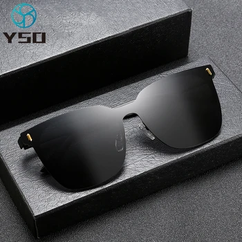 YSO Moda Polarizat ochelari de Soare Barbati Cadru din Aliaj de Protecție UV400 Pentru Exterior Conducere Sport Pahar de sex Masculin de Pescuit Ochelari de Soare 8033