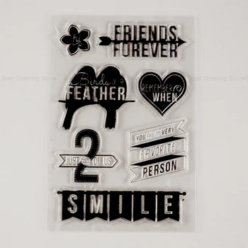 zâmbet banner timbre prietenie citat de luare de card timbre