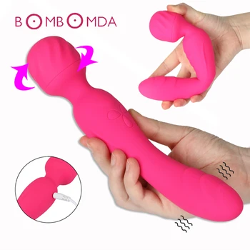 Încălzire Vibrator Magic AV Vibrator pentru Femei Biberon Masaj Clitoridian Vagin Vibrator punctul G Stimulator Adulți Jucării Sexuale pentru Femei