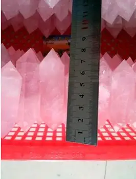 1kg(2.2 lb) AA+ NATURAL DESTUL de CUART roz de CRISTAL DT BAGHETA PUNCT de VINDECARE Imagine 1