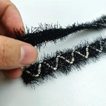 2,5 cm Lățime Negru Poliester, Imitație de Dantelă Panglică Împletită Garnitura de Aprovizionare din sectorul Confecțiilor textile Acasă Haine Înfrumusețarea Imagine 1