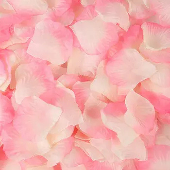 2000pcs/Lot Alb de Mătase Roz Petale de Trandafir Artificiale Flori Pentru Masă de Nuntă Decoratiuni Eveniment Consumabile Partid Petale Imagine 1